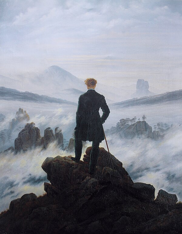 Wanderer Above the Sea of Fog - Friedrich